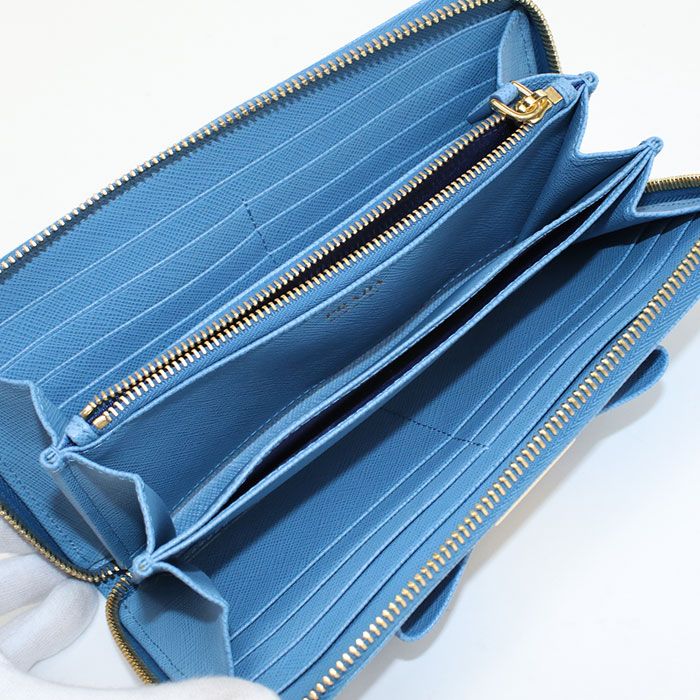 Prada Zip Around Long Wallet Pr88108 Long Wallet Round Zipper Leather Zip