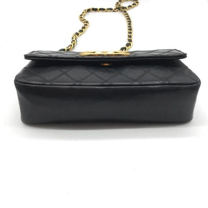 Chanel  Bicolor Big CC Logo Mini Chain Shoulder Bag Black