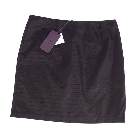 Prada Skirt Short Skirt Tight Skirt Logo Pattern Nylon Bottoms Women's