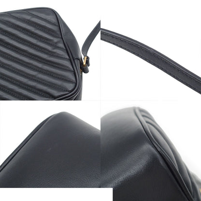Saint Laurent Lou Camera Bag Black Leather Chevron — view 8