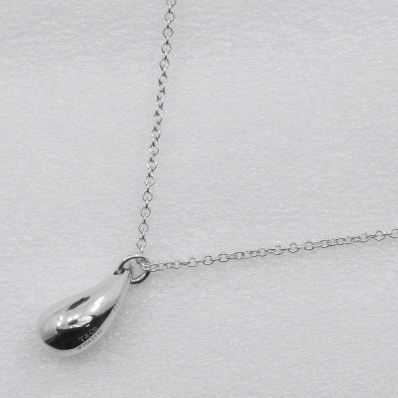Tiffany & Co Teardrop Elsa Peretti 925 Silver Ladies 2.8g Necklace