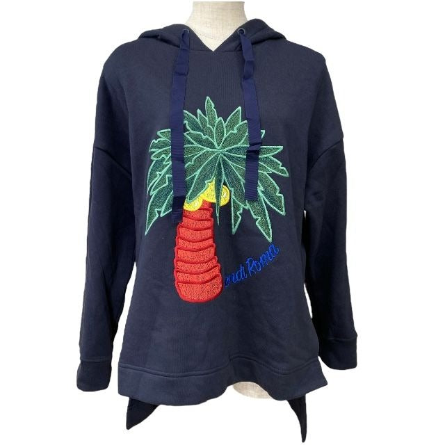 Fendi Ps7006 A3 BS Sweatshirt Hoodie Pullover Embroidered Long Sleeve Palm Tree