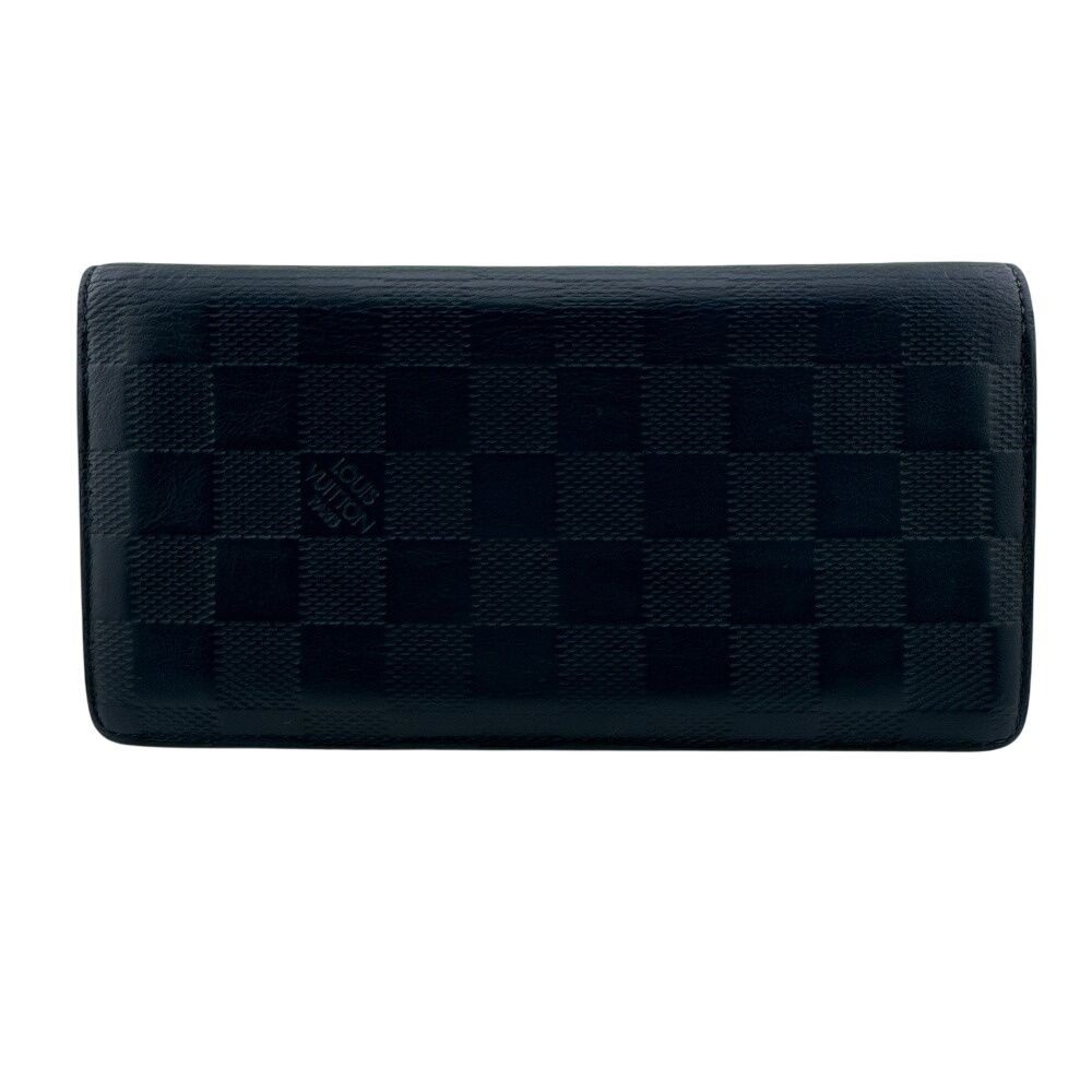 Louis Vuitton Portefeuille Brazza Damier Infini Leather Wallet Navy