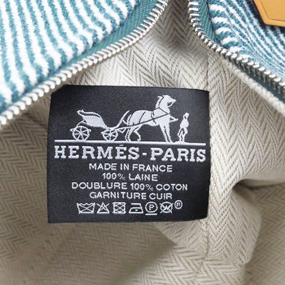 Hermes Brid A Black PM Au-carre Handbag Pouch Vert Foret Ladies