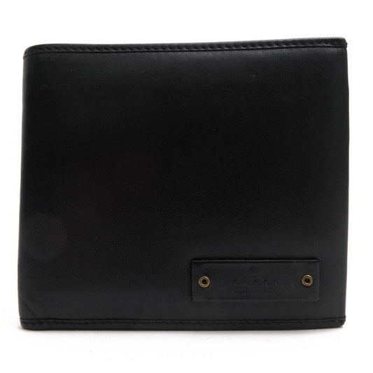 Gucci Wallet Men Leather Genuine Black 90690 1502 with Coin Purse Bifold