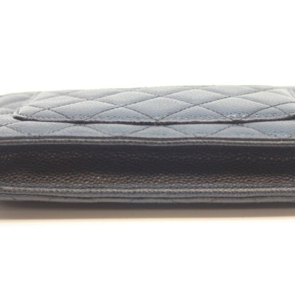 Chanel Ap0250 No 27 Black Caviar Ghardware Chain Wallet