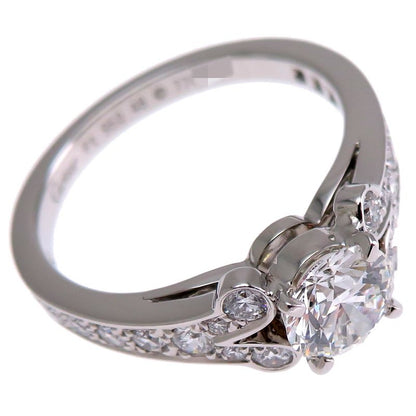 Cartier Solitaire Diamond Platinum Ring