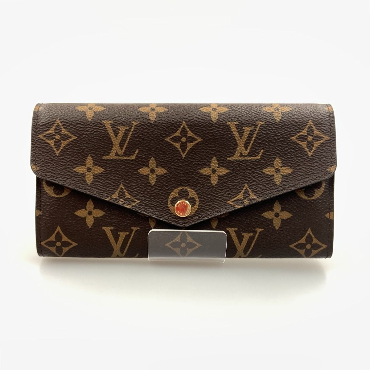 Louis Vuitton Monogram Portefeuille Sara Bifold Long Wallet Brown