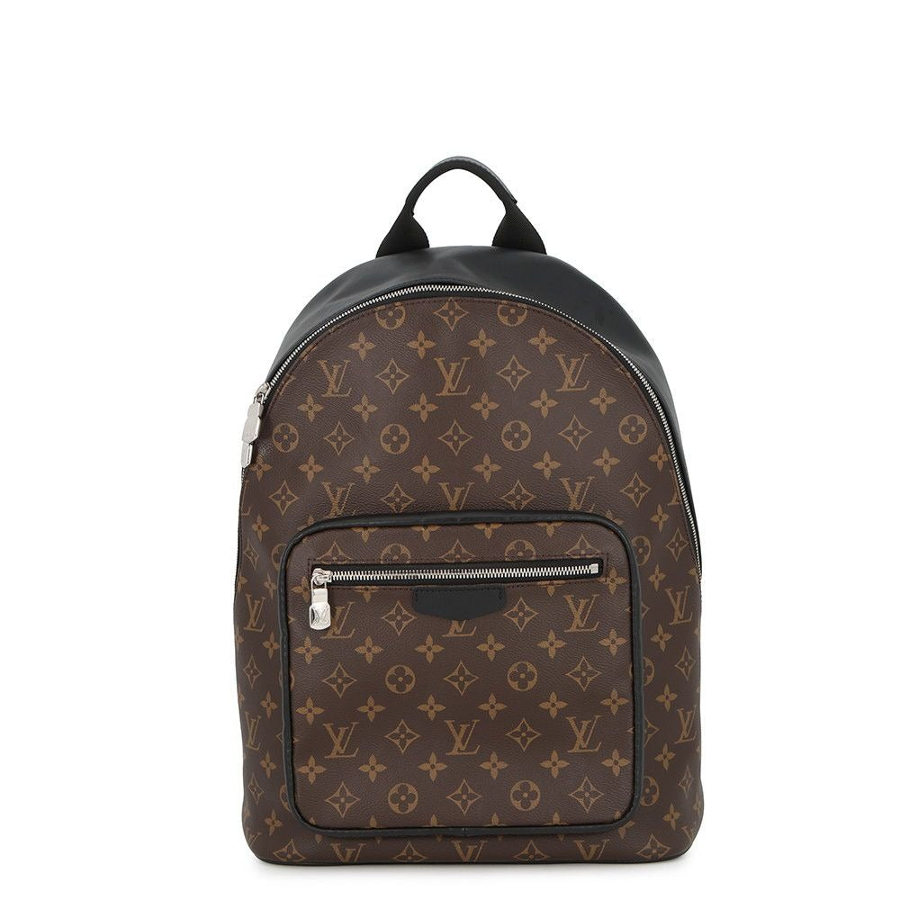 Louis Vuitton Backpack Monogram Macassar Josh NV Brown Noir Black