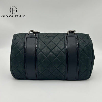Chanel 2-Way Leather Lame Messenger Bag — view 2
