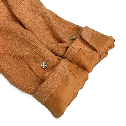 Chanel Jacket Size 38 M Women's 21663 Orange Long Sleeves / Spring / Autumn Wool