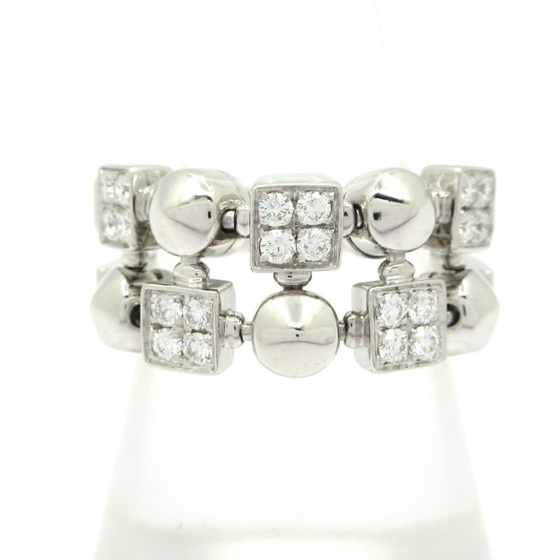 Bvlgari Ring Lucia 18K White Gold X Diamond 20P Diamond