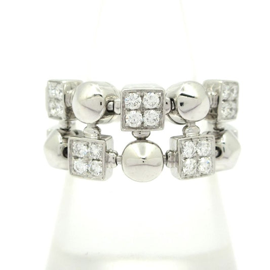 Bvlgari Ring Lucia 18K White Gold X Diamond 20P Diamond
