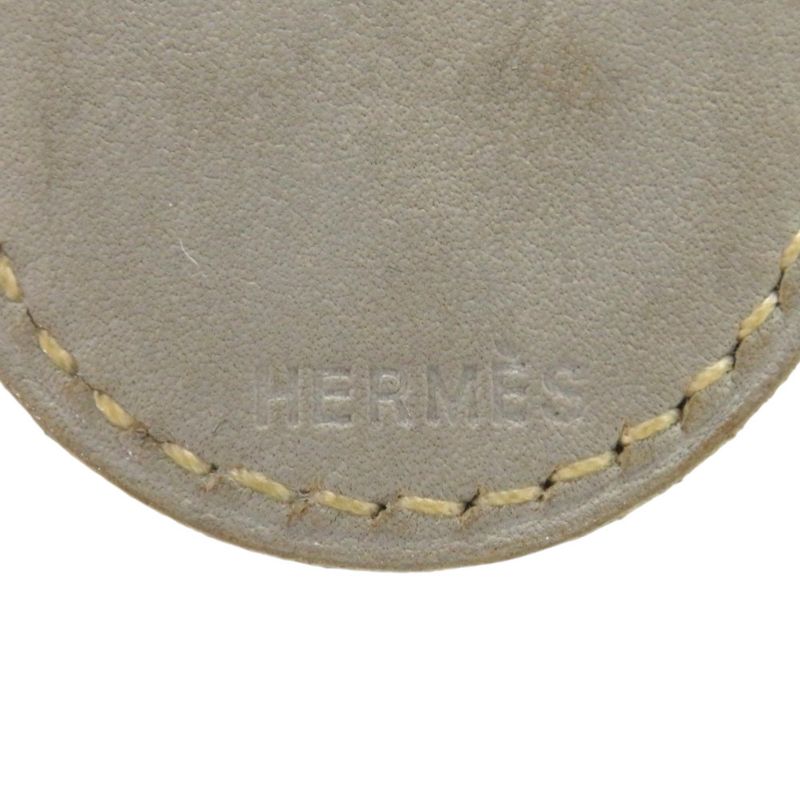 Hermes Touareg Leather Green □E Engraved Green Choker 0590 Hermes