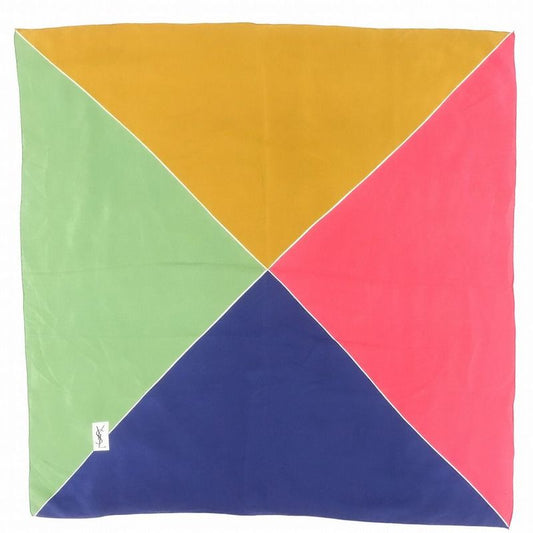 Vintage Yves Saint Laurent Color Scheme Large Scarf Shawl