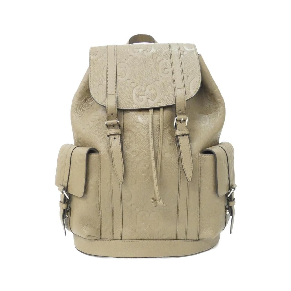 Gucci Backpack Leather Silver