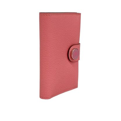Hermes Card Case Evercolor Roseuete Silver — view 2