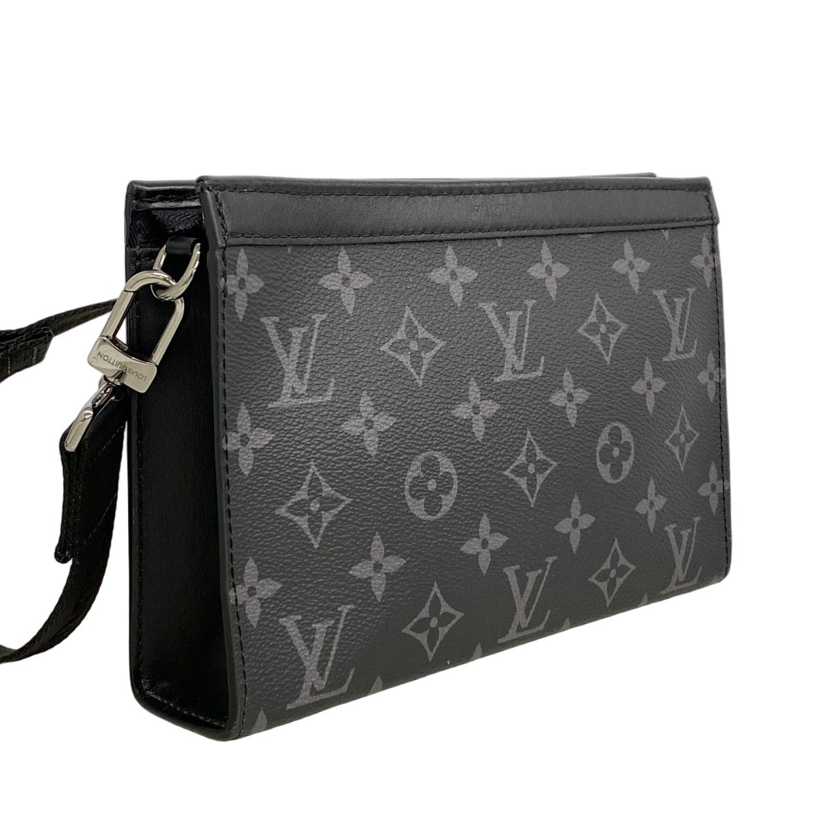Louis Vuitton Shoulder Bag Monogram Eclipse Gaston Wearable Wallet Black — view 2