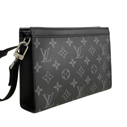 Louis Vuitton Shoulder Bag Monogram Eclipse Gaston Wearable Wallet Black — view 2