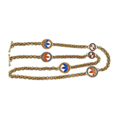 Gucci X Adidas Collaboration Shoulder Bag Horsebit 722009 Logo Chain Black