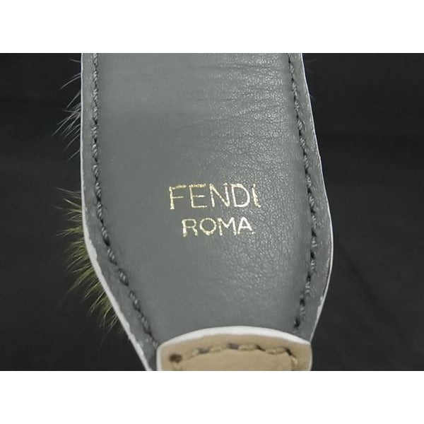 Fendi Strap You Fur and Leather Shoulder for Bag Beige — view 4
