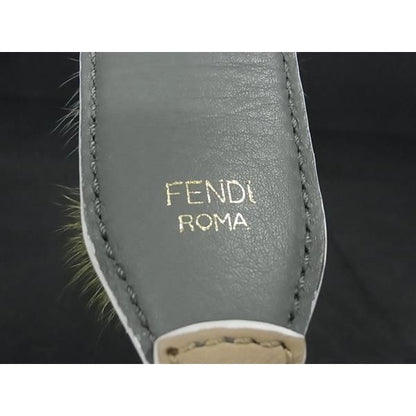 Fendi Strap You Fur and Leather Shoulder for Bag Beige — view 4