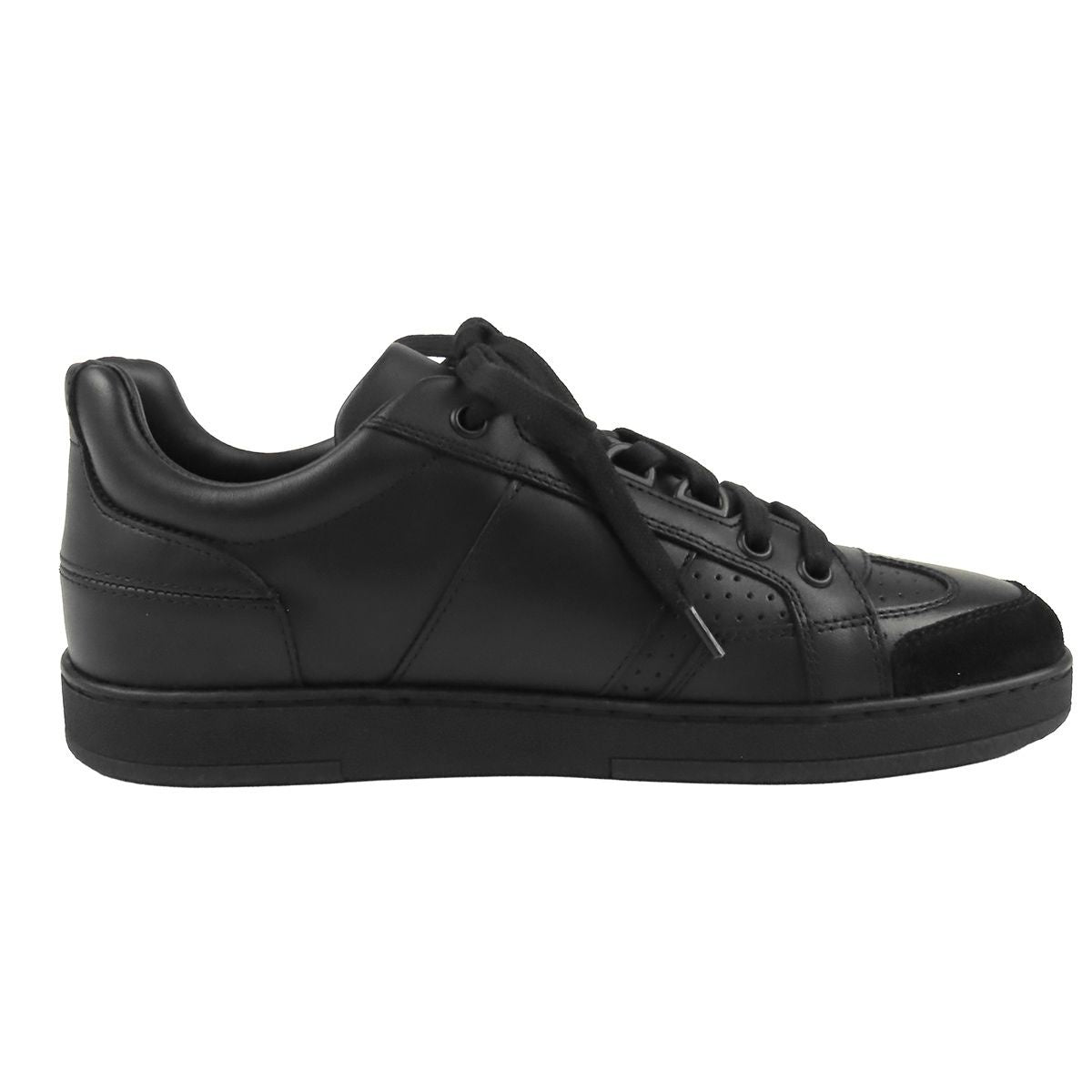 Dior Sneakers Black Leather Suede CD Logo Low Cut Shoes — view 3
