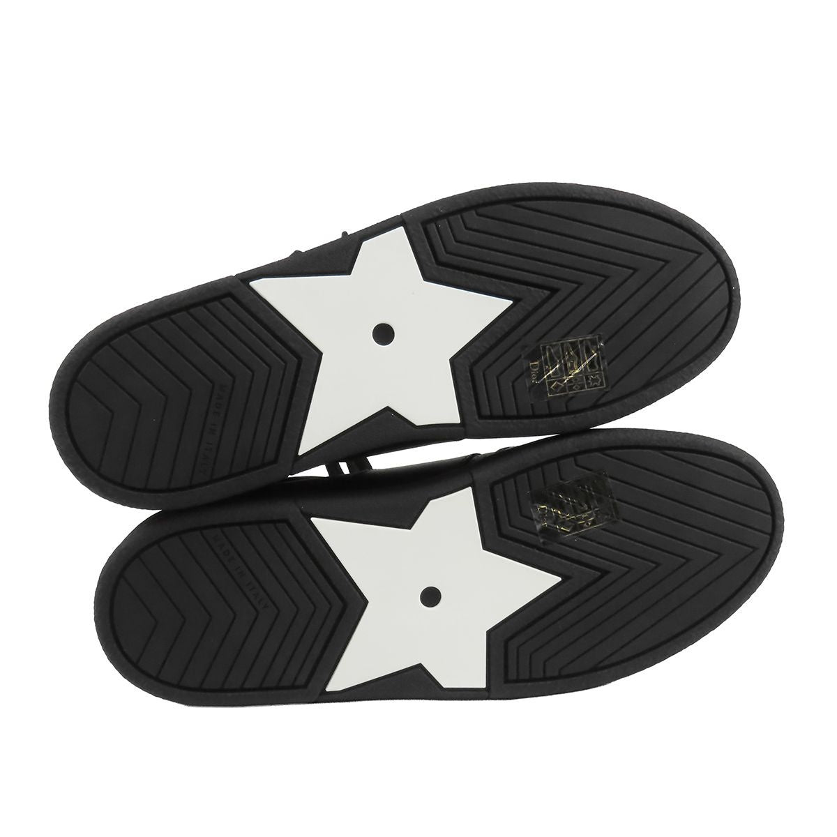 Dior Sneakers Black Leather Suede CD Logo Low Cut Shoes — view 5
