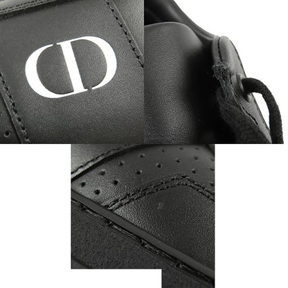 Dior Sneakers Black Leather Suede CD Logo Low Cut Shoes — view 6