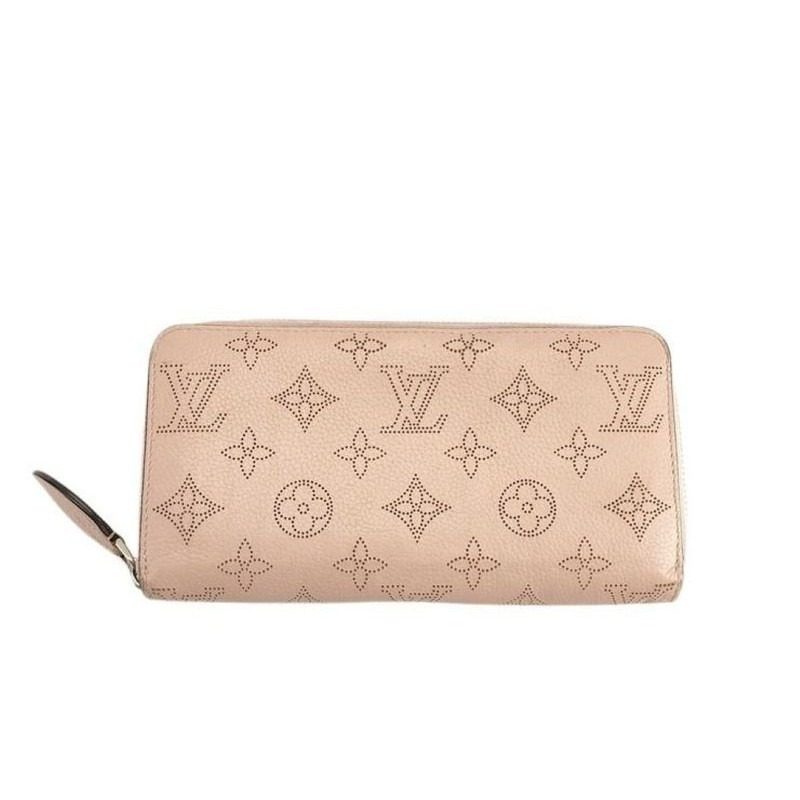 Louis Vuitton Wallet Zippy Jasmine Pink Mahina Zip Around Silver