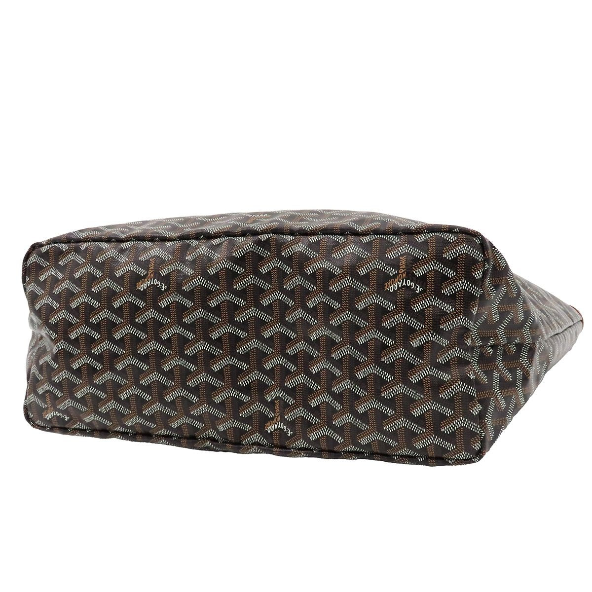 Goyard Saint Louis PM Black Natural Canvas Leather Tote Bag — view 3