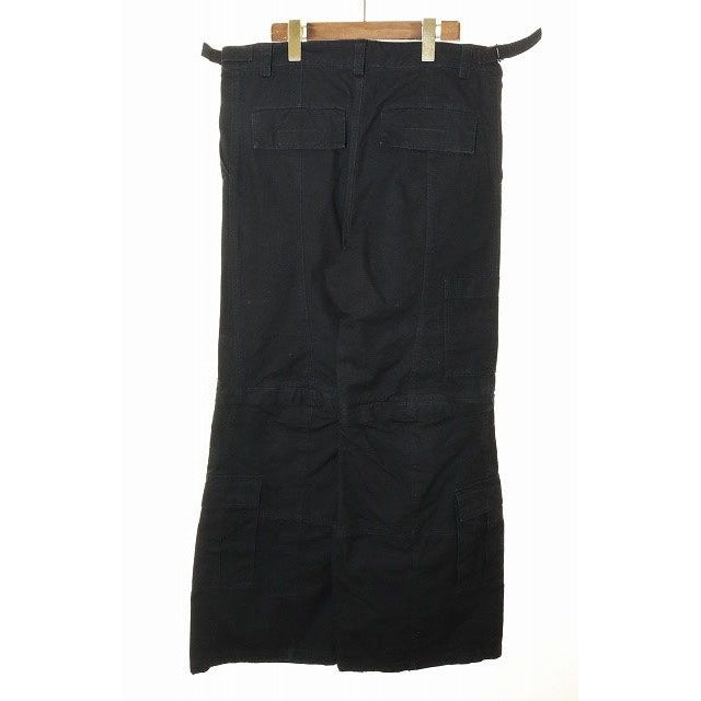 Balenciaga 23 AW Flared Cargo Pants Black M Tkp27 Long — view 2