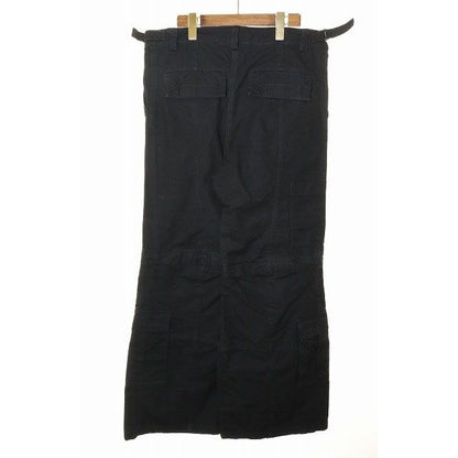 Balenciaga 23 AW Flared Cargo Pants Black M Tkp27 Long — view 2