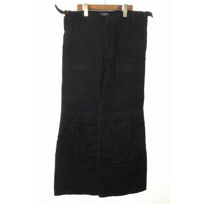 Balenciaga 23 AW Flared Cargo Pants Black M Tkp27 Long
