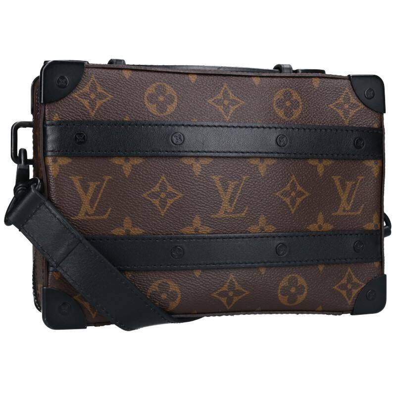 Louis Vuitton M45935 Handle Soft Trunk Monogram Macassar Shoulder Bag Men's