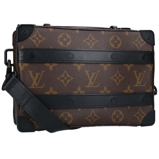 Louis Vuitton M45935 Handle Soft Trunk Monogram Macassar Shoulder Bag Men's