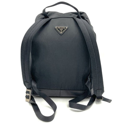 Prada Backpack Daypack Black Nylon Women Men Fashion