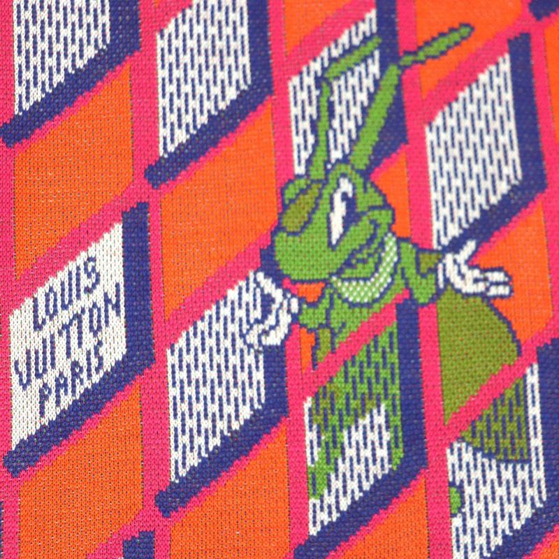 22aw Louis Vuitton Virgil Abloh Diamond Damier Sweatshirt/pullover Orange And