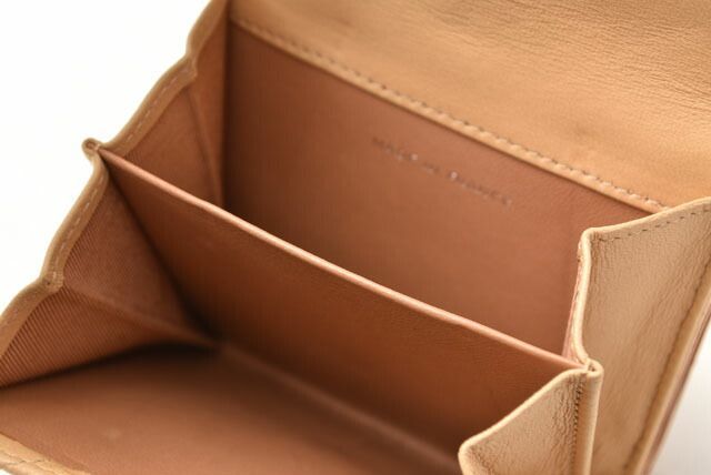 Chanel Wallet Chanel 3 Fold Wallet A82288 Lambskin Beige Silver Hardware