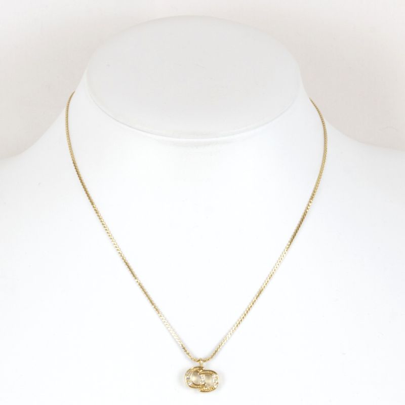 Christian Dior Logo CD Necklace