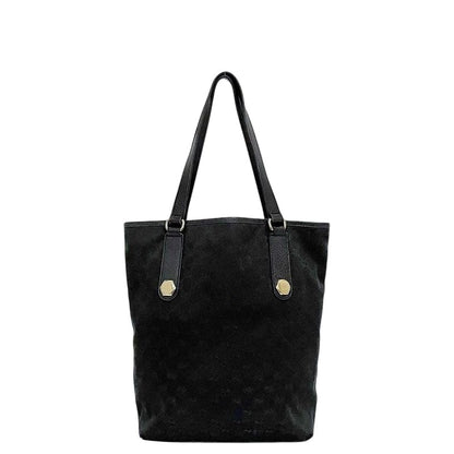 Gucci Tote Bag Black GG Canvas Light