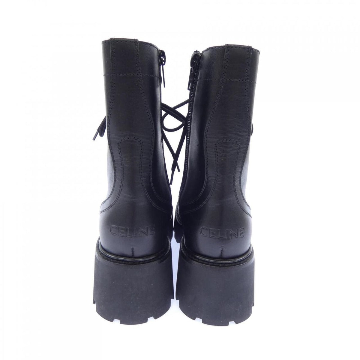 Celine Triomphe Ranger Mid Lace Up Boots — view 5