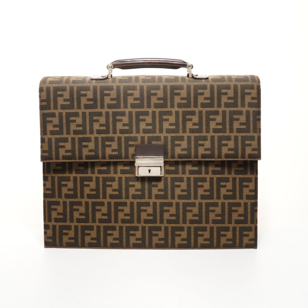 Fendi Handbag Canvas Zucca Briefcase Business