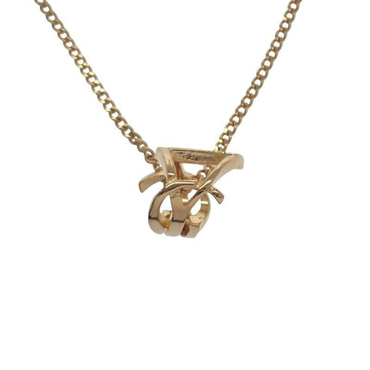 Saint Laurent Cassandra Necklace Metal Gold