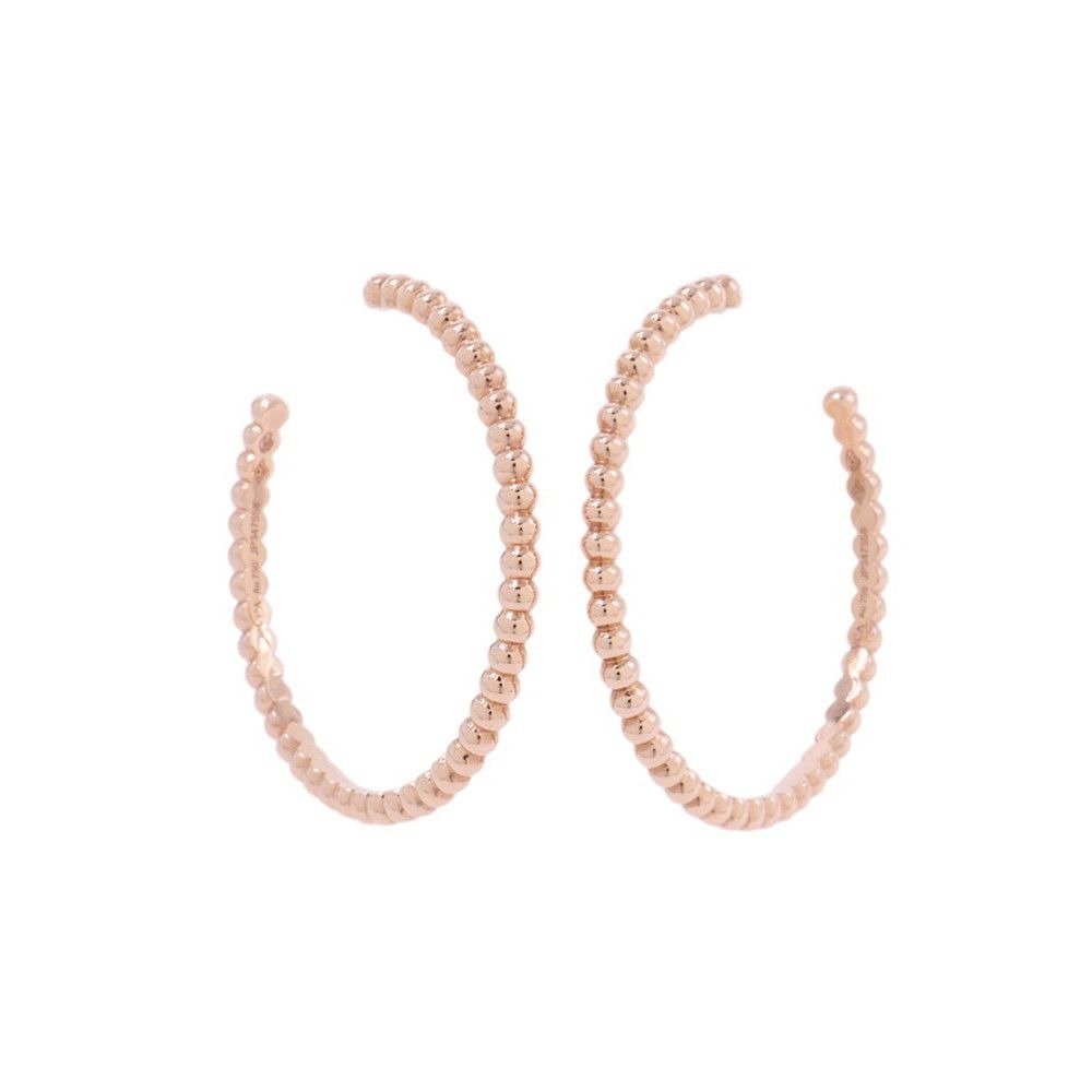 Van Cleef & Arpels Earrings Perlee Gold Pearl Hoop Small
