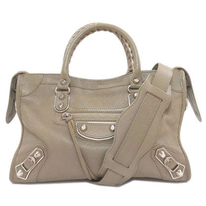 Balenciaga Classic Metallic Edge City S Handbag Gray