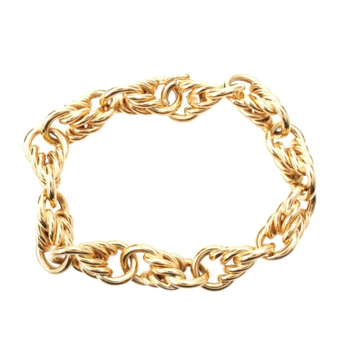 Tiffany & Co. Vintage Rope Chain Bracelet Bangle Gold