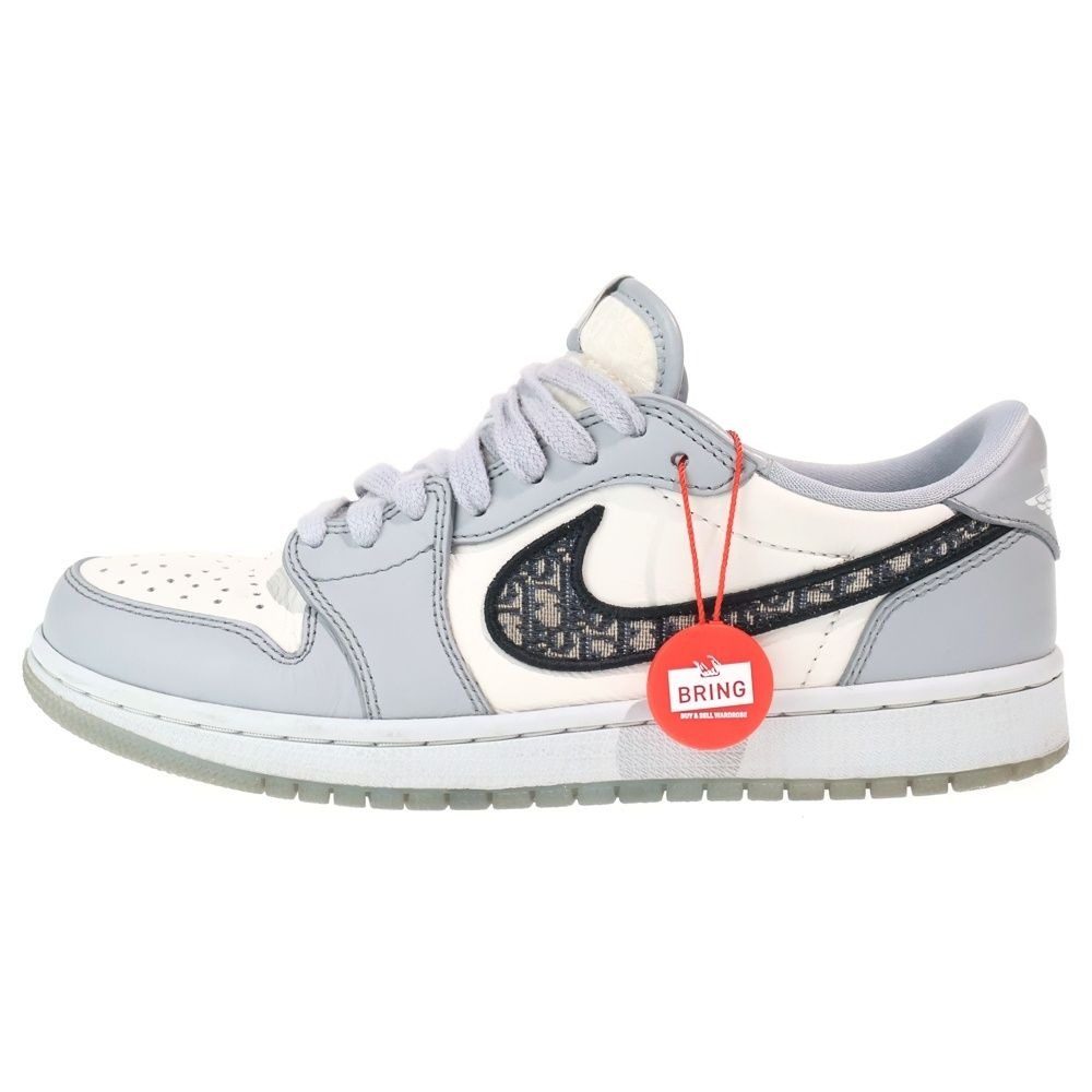 Dior Nike Air Jordan 1 Low OG Air 1 Low Cut Sneakers Gray White