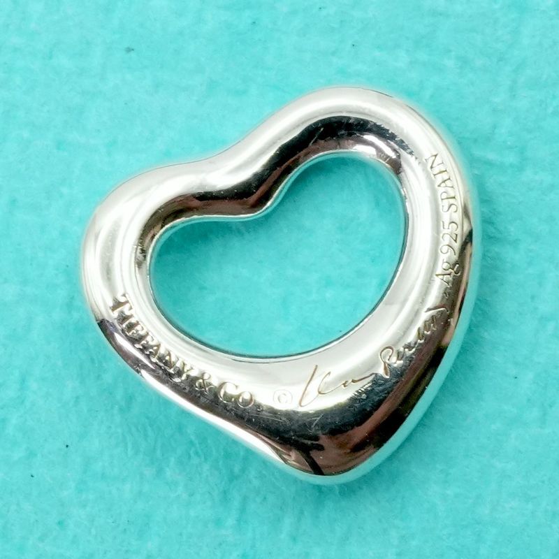 11mm (0.43in) Tiffany & Co Open Heart Pendant Top 25-651s