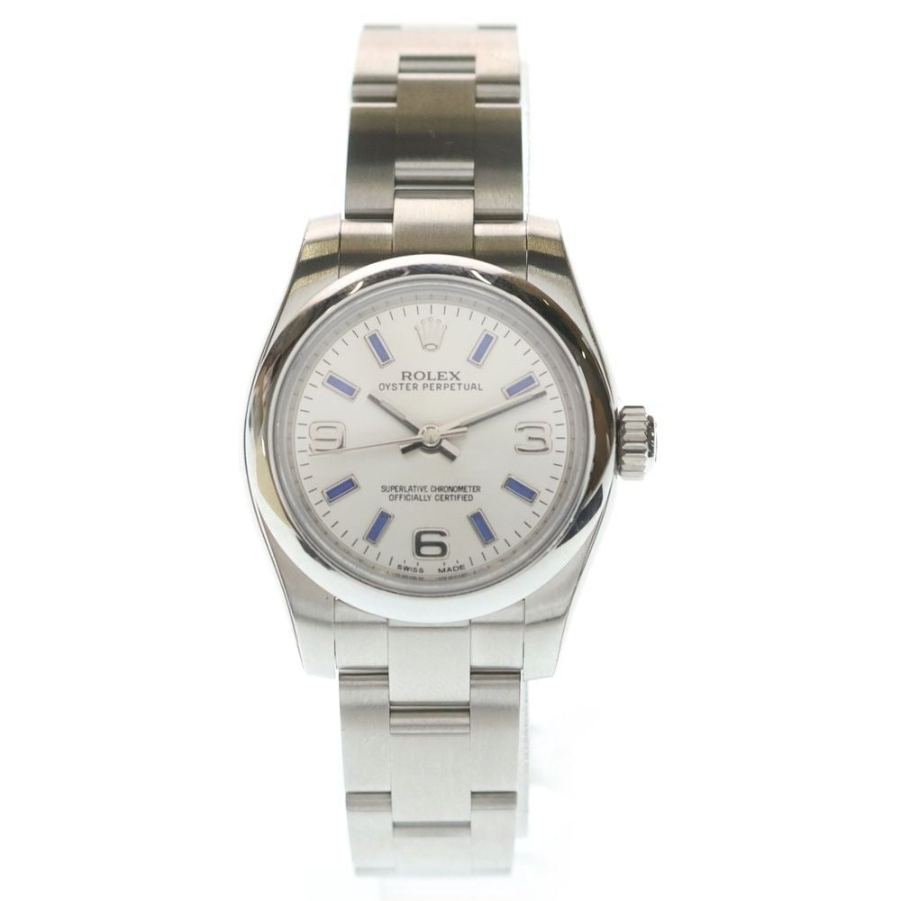 Rolex Oyster Perpetual 26 Silver Dial SS at Stainless Steel Automatic Winding